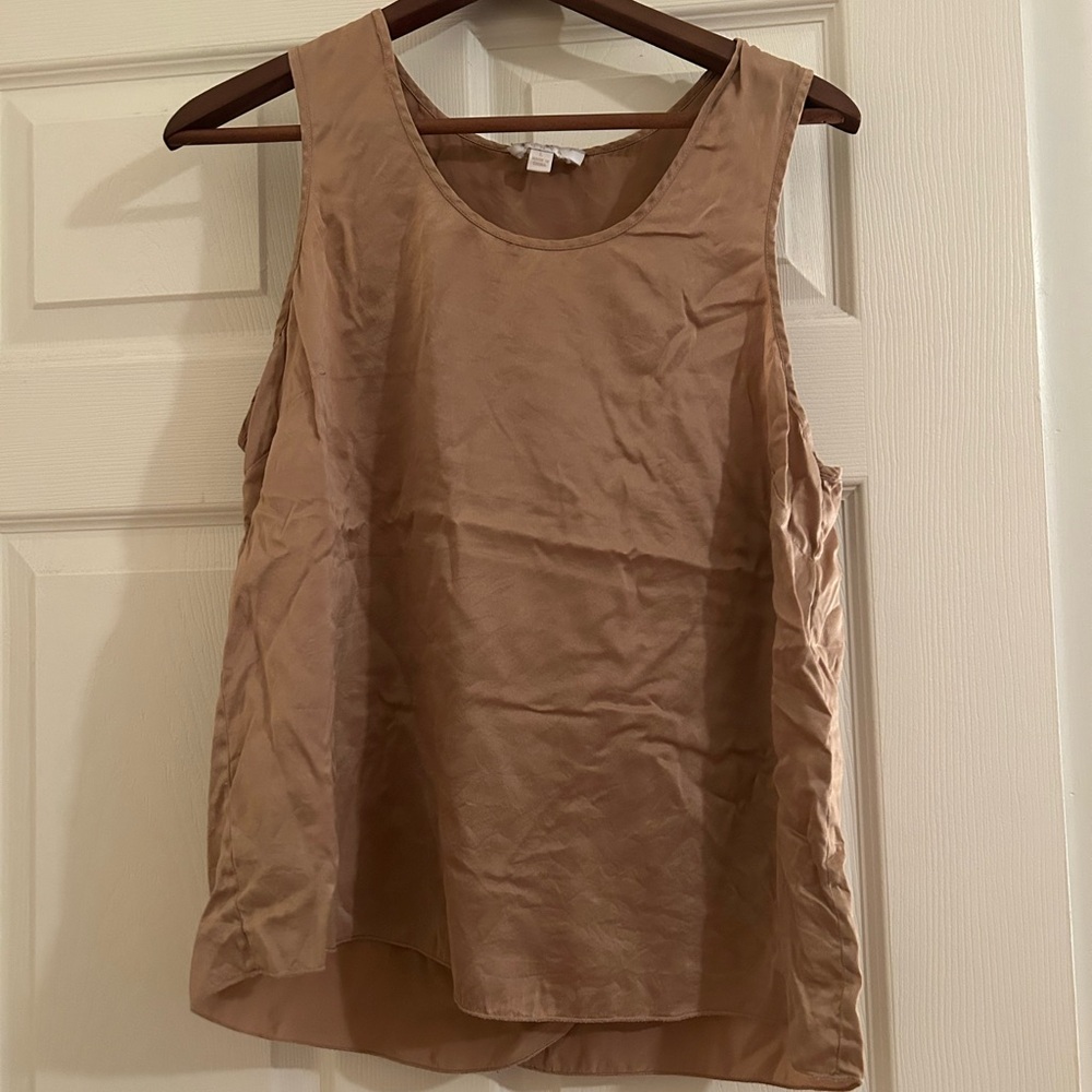 Lunya Washable Silk Split Back Sleeveless Top